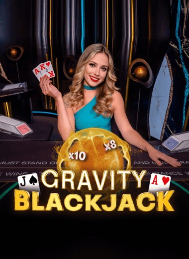 Gravity Blackjack slot visual from ICONIC21 available on starzino-nl.eu
